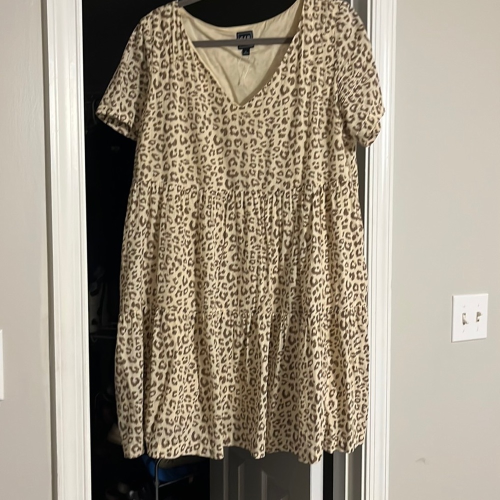 Gap Leopard babydoll dress